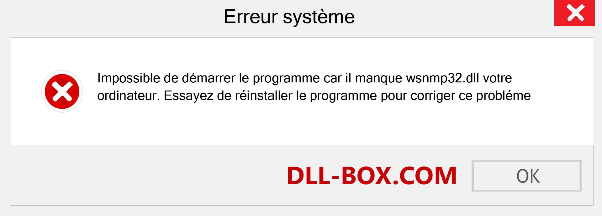 Le fichier wsnmp32.dll est manquant ?. Télécharger pour Windows 7, 8, 10 - Correction de l'erreur manquante wsnmp32 dll sur Windows, photos, images