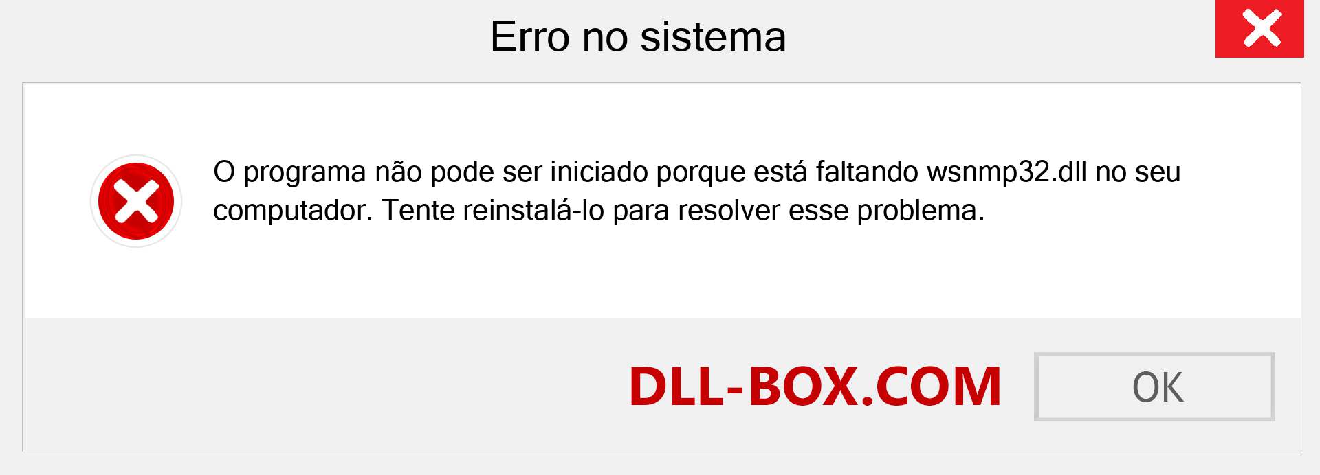 Arquivo wsnmp32.dll ausente ?. Download para Windows 7, 8, 10 - Correção de erro ausente wsnmp32 dll no Windows, fotos, imagens